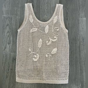 Crochet top/ bathing suit cover up